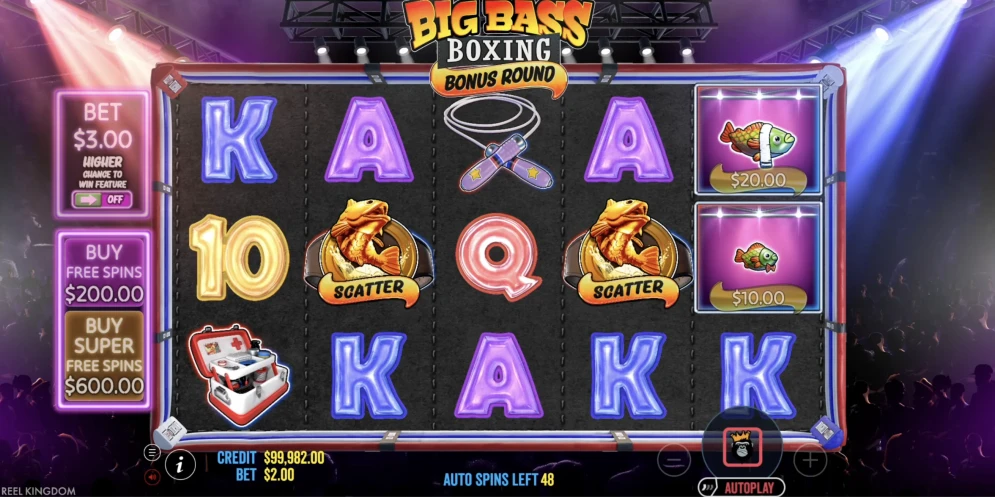 Big Bass Boxing Bonus Round Slot