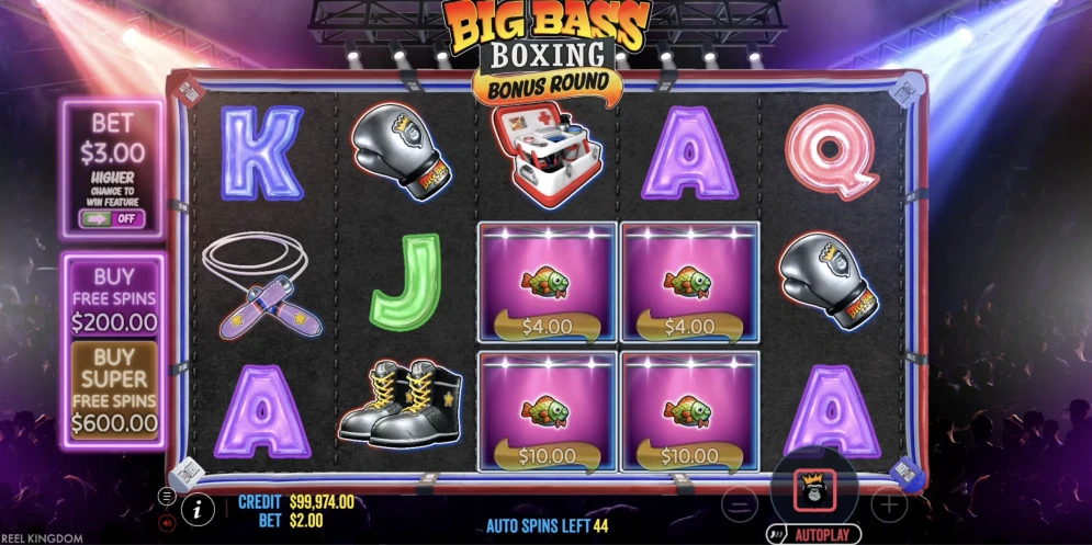 Big Bass Boxing Bonus Round gameplay